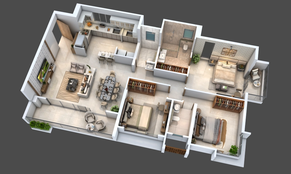 3 BHK Residences at Aurus by Austin