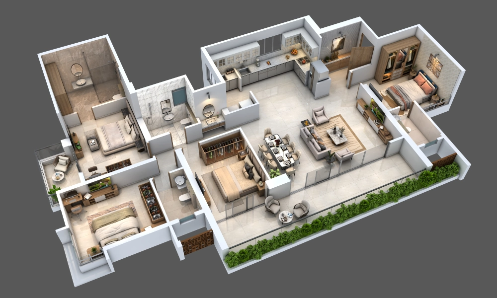 4 BHK Residence at Aurus by Austin